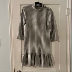 Kate Spade Broome Street Grey Striped Dress